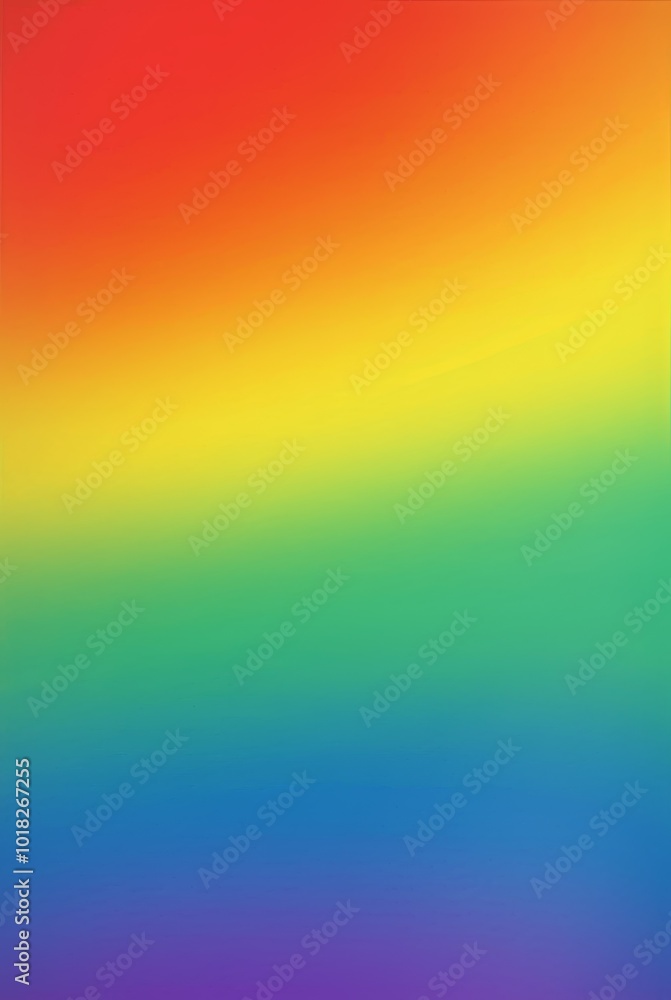 Obraz premium Vibrant Rainbow Gradient Showcasing a Spectrum of Colors Blending Seamlessly on a Smooth Background