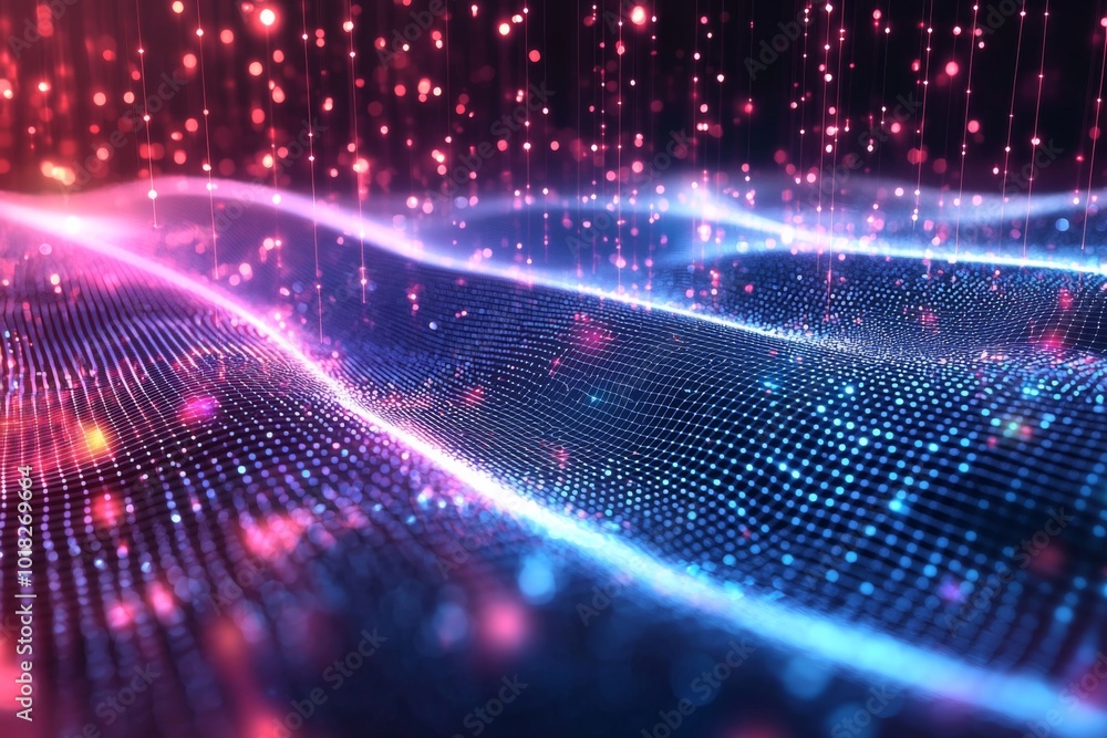 Digital Technology background of data and network Digital Technology background of data and network