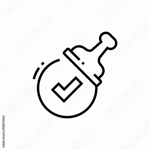 approve stamp icon sign vector