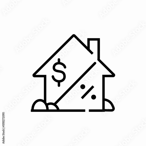 real estate icon sign vector