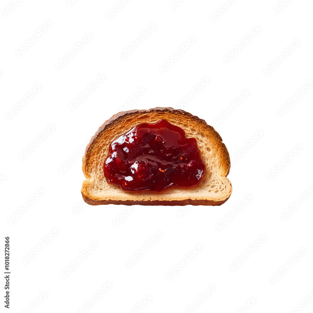 Sign made from toast and jam Sign made from toast and jam