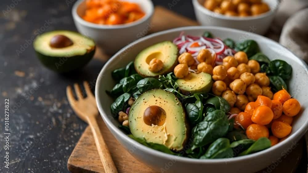salad with avocado salad with avocado