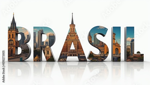 Exploring the Diverse Architecture of Brazil With Striking Cityscapes Displayed in Bold Lettering