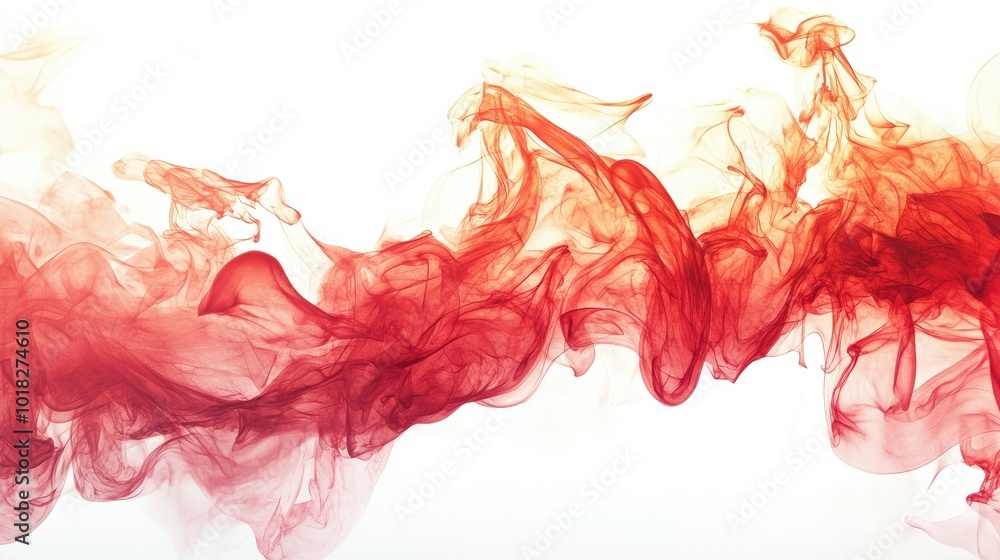 Dynamic, flickering red flames rising against a white background, with glowing fire edges and energetic motion Dynamic, flickering red flames rising against a white background, with glowing fire edges and energetic motion