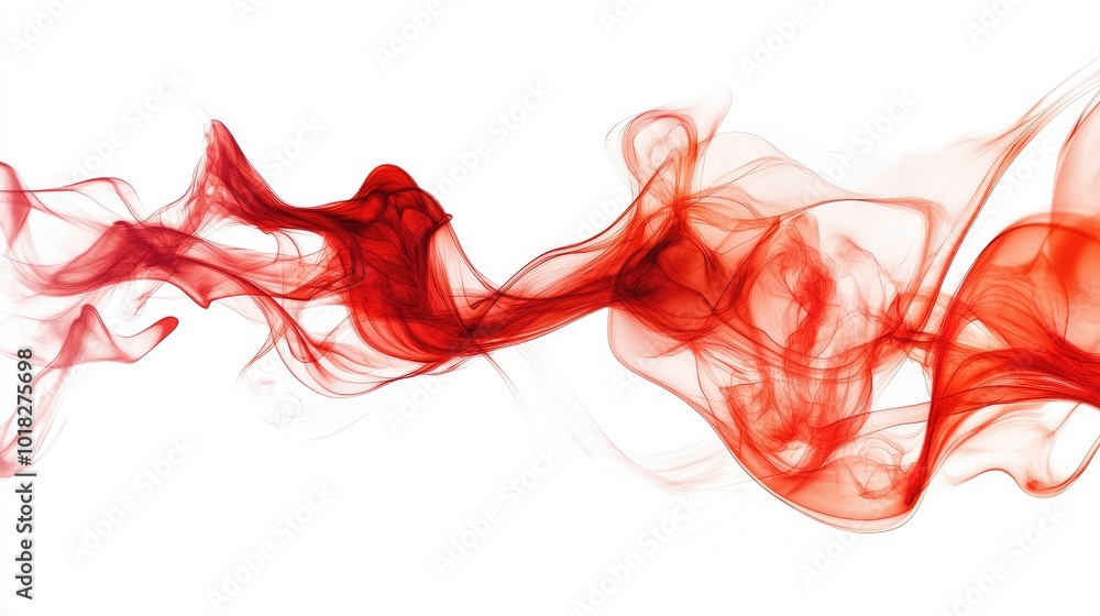 Dynamic red flames dancing in motion, isolated on a white background with glowing, sharp firelines Dynamic red flames dancing in motion, isolated on a white background with glowing, sharp firelines
