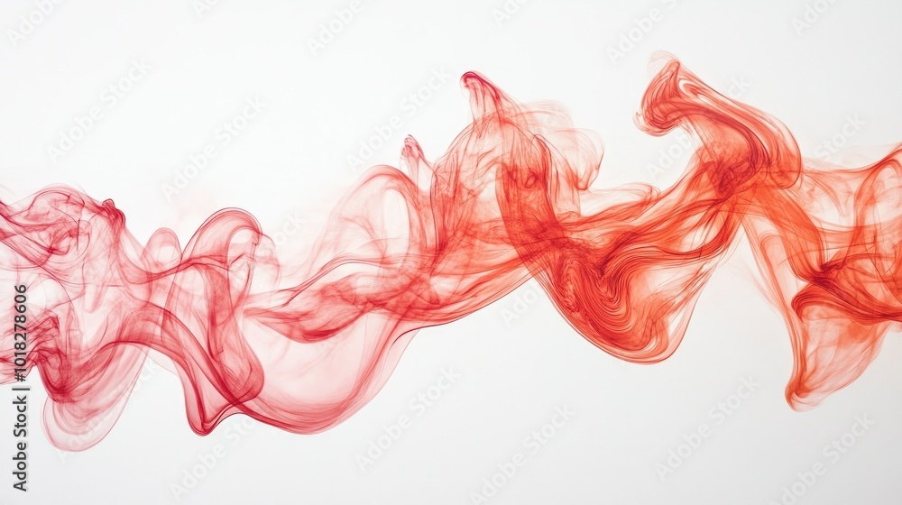 Flickering red flames dancing dynamically against a white backdrop, capturing the heat and energy of fire Flickering red flames dancing dynamically against a white backdrop, capturing the heat and energy of fire