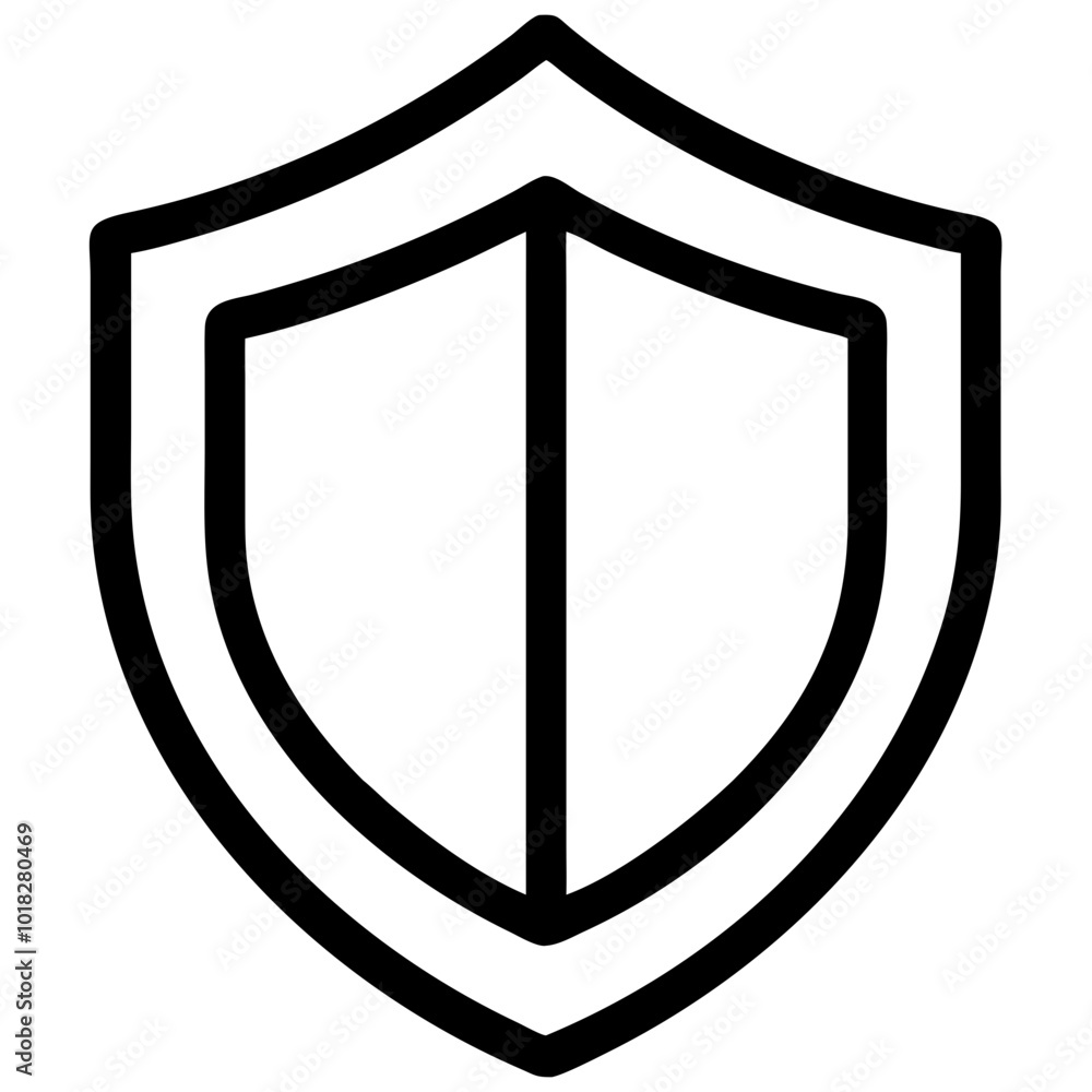 Security shield business icon, representing protection and safety in operations Security shield business icon, representing protection and safety in operations
