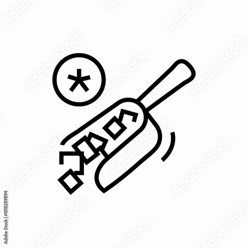 ice measuring icon sign vector