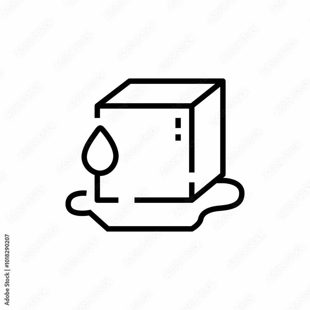 melting ice icon sign vector melting ice icon sign vector