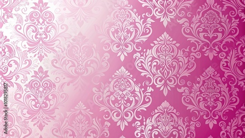 Abstract pink and white geometric wallpaper