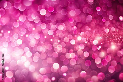 Abstract pink background with bokeh lights