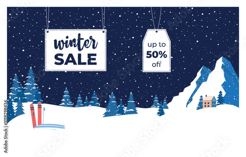 Christmas promotion discount poster, best price sale illustration.New Year sale social media post.Suitable for mobile apps,banner,web internet ads.Christmas.Background collection with place for text.