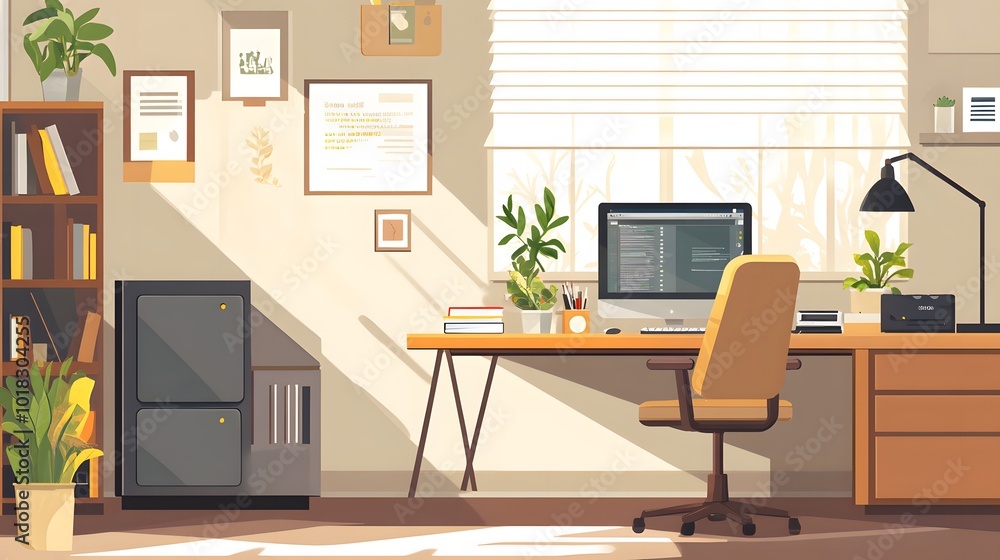 97. A cozy workspace featuring a virtual assistant enjoying a day off 97. A cozy workspace featuring a virtual assistant enjoying a day off