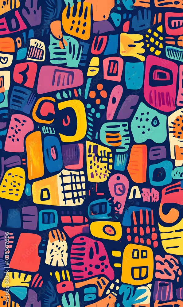 Hand-drawn 2D Doodle Tile and Carpet Patterns with White Borders – Geometric, Floral, and Abstract Designs Hand-drawn 2D Doodle Tile and Carpet Patterns with White Borders – Geometric, Floral, and Abstract Designs