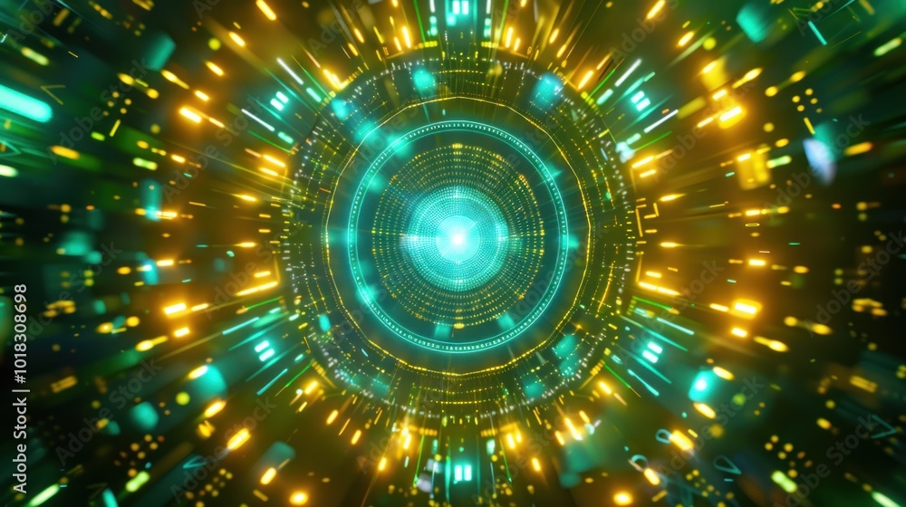 Obraz premium Abstract Tunnel of Lights