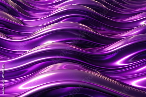 Abstract purple background with wavy fluid design