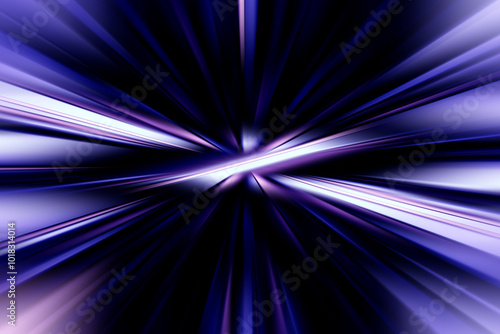 Abstract radial zoom blur surface in dark lilac tones. Spectacular glowing background with radial, radiating, converging lines.
