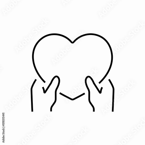 friendship and charity related icon sign vector