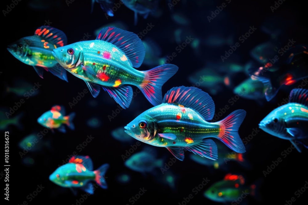 Colorful Fish in Aquatic Environment Colorful Fish in Aquatic Environment