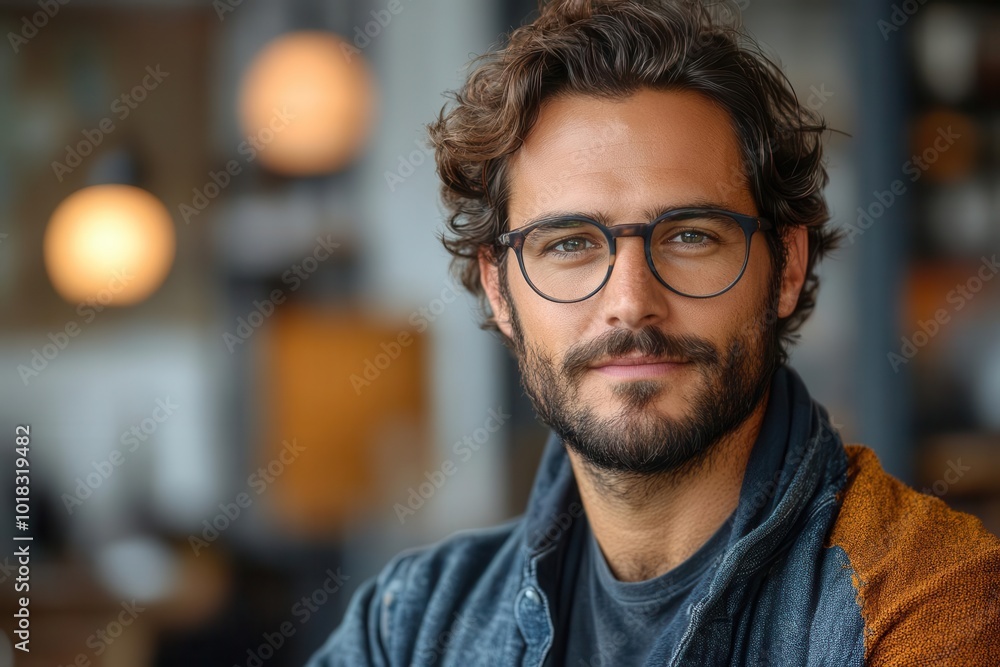 handsome hipster man confidently posing in an office environment exuding style and modernity the bright lighting and contemporary decor enhance the professional and trendy vibe handsome hipster man confidently posing in an office environment exuding style and modernity the bright lighting and contemporary decor enhance the professional and trendy vibe