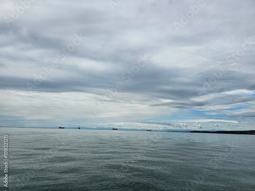 clouds over the sea