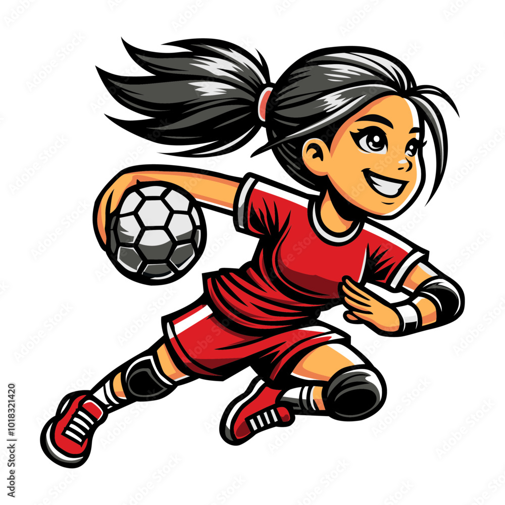 Jeune joueuse de handball Jeune joueuse de handball