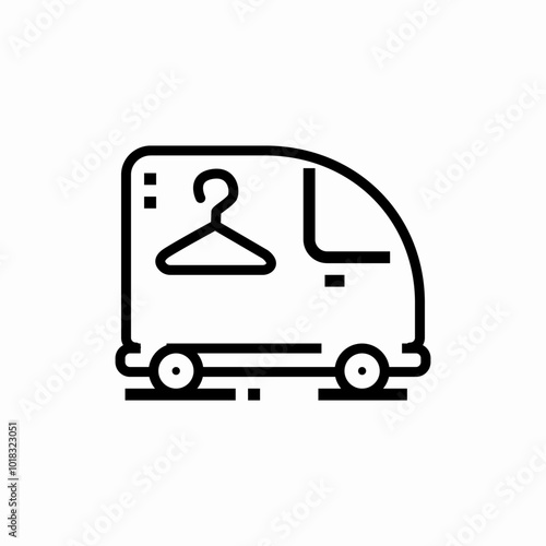 laundry delivery icon sign vector