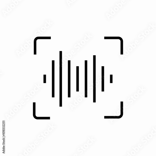 audio waves icon sign vector