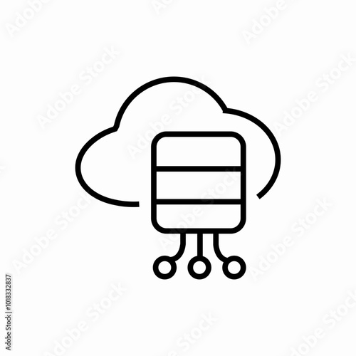 cloud computing icon sign vector