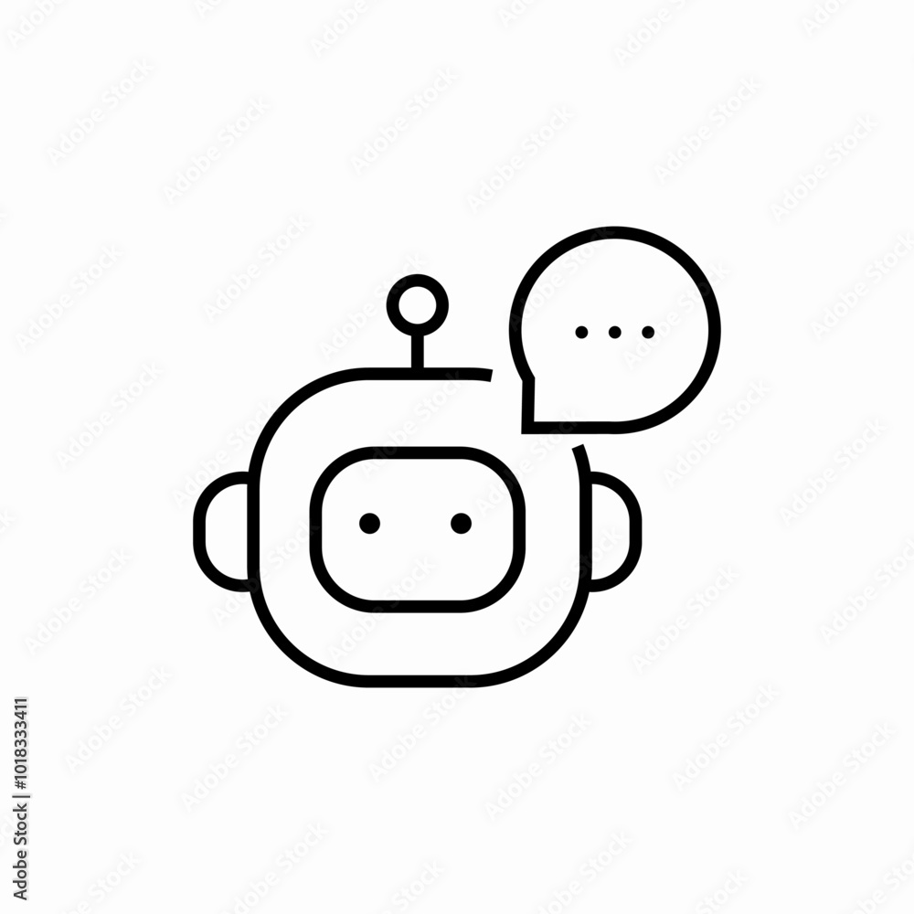 smart chatbot icon sign vector smart chatbot icon sign vector