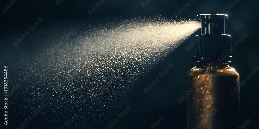 Mysterious Perfume Spray Captured in a Beam of Light Mysterious Perfume Spray Captured in a Beam of Light