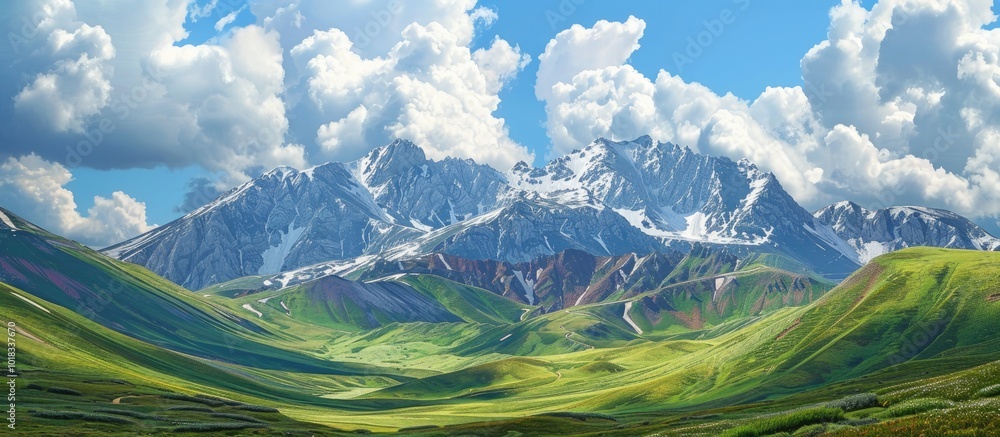 Summer Mountain Scenery