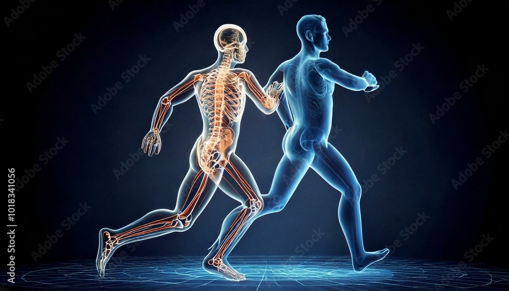 Obraz premium 3d rendered illustration of a skeleton