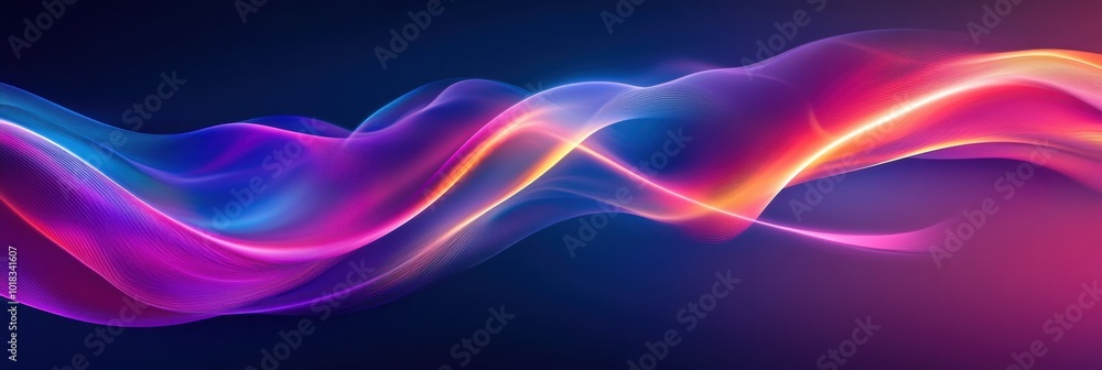 Vibrant Fluid Wave, an energetic display of swirling colors and luminous reflections creating a dynamic sense of movement and depth Vibrant Fluid Wave, an energetic display of swirling colors and luminous reflections creating a dynamic sense of movement and depth
