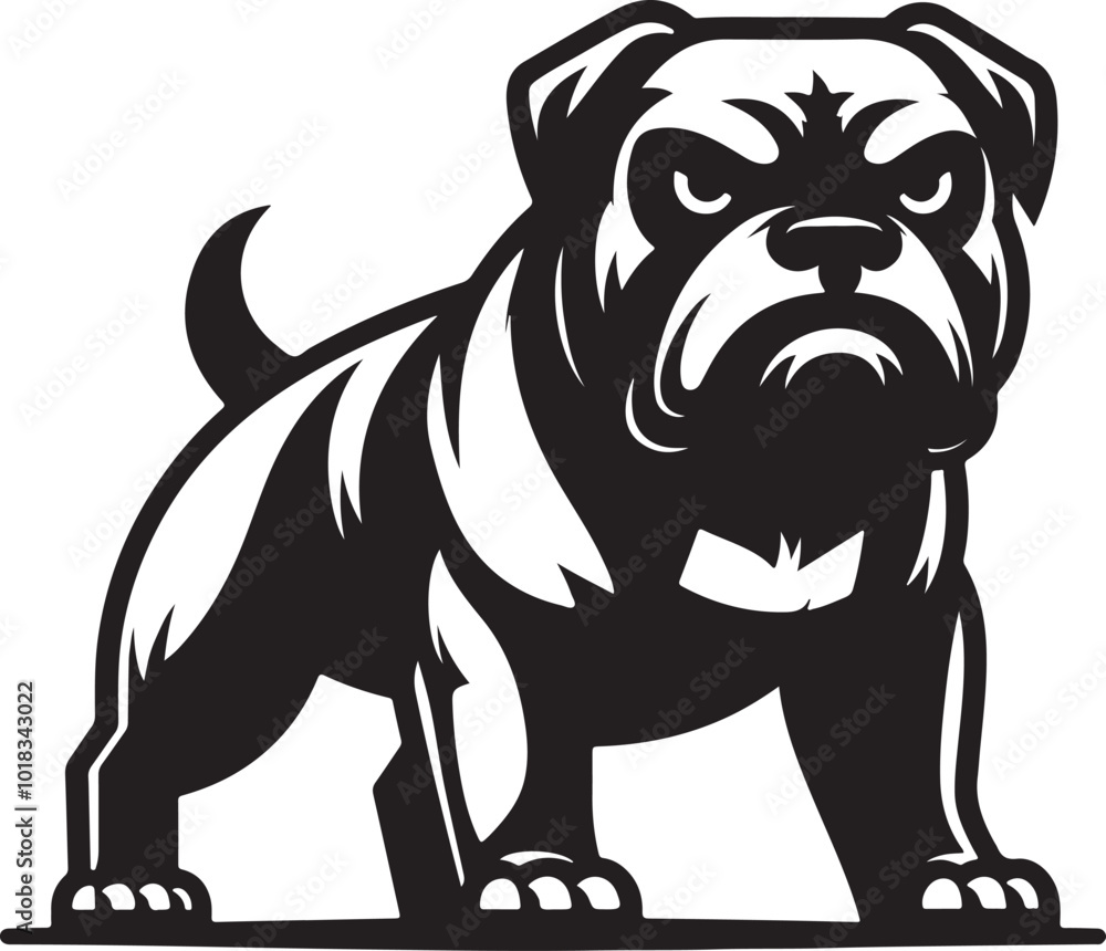 Boxer Dog silhouette vector collection on white background. Dog art work vector illustration. Boxer Dog silhouette vector collection on white background. Dog art work vector illustration.