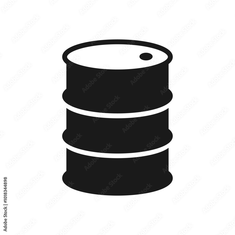 Oil barrel icon. Industrial fuel container sign logo. Vector illustration image. Oil barrel icon. Industrial fuel container sign logo. Vector illustration image.