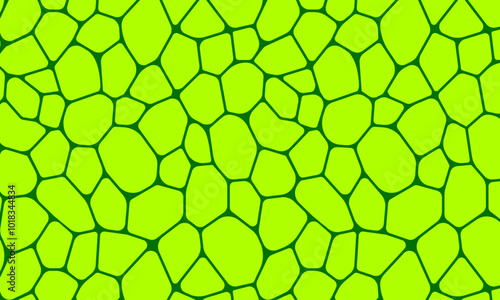 Leaf structure close up vector illustration. Green cell background. Plant template texture for eco, organic, agro and scientific designs, biology covers. Fresh natural wallpaper.