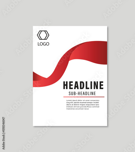 Brochure design, cover modern layout, annual report, poster, flyer in A4