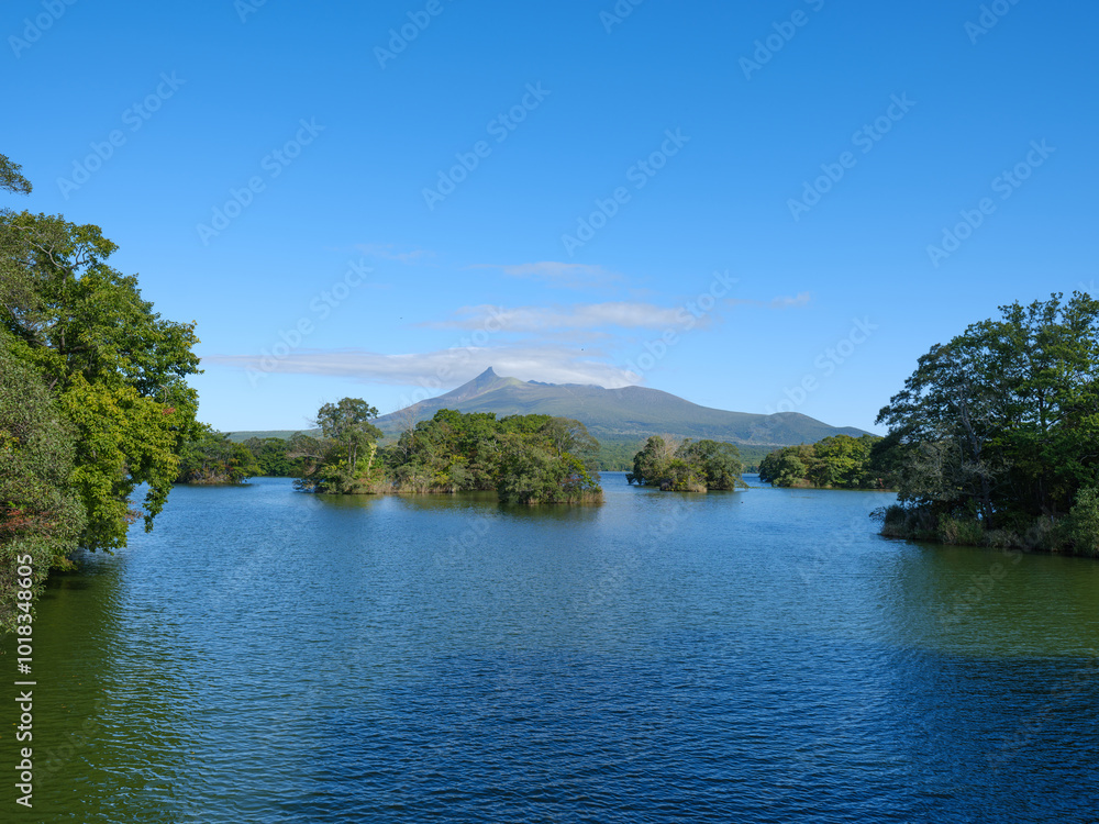 大沼公園 北海道 駒ケ岳 大沼公園 北海道 駒ケ岳