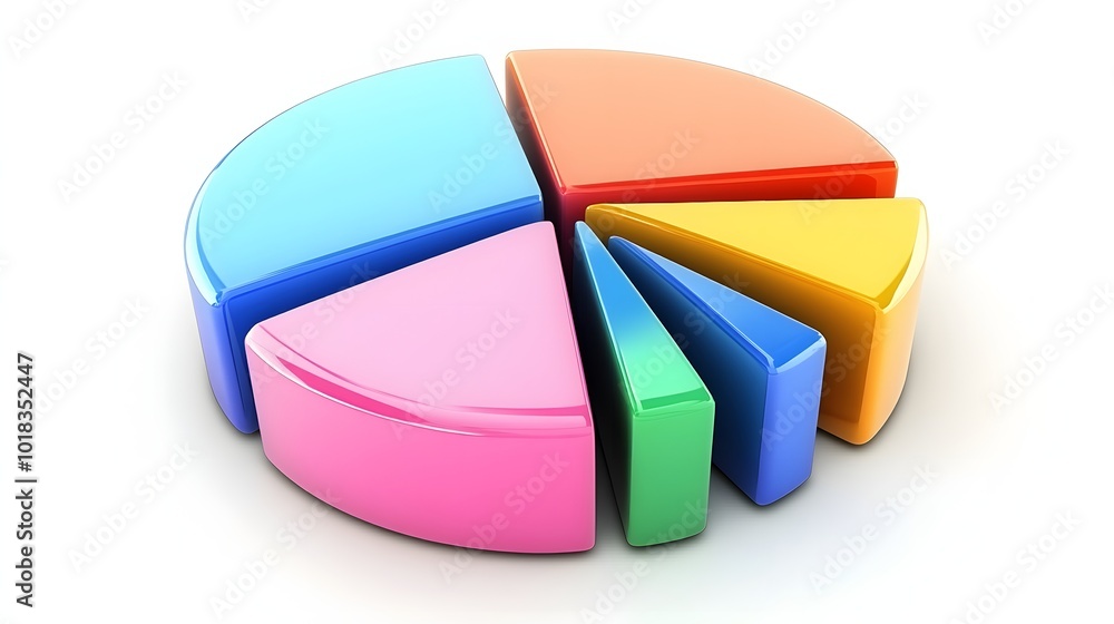 Obraz premium 21. A visually striking pie chart showing the distribution of virtual assistant tasks
