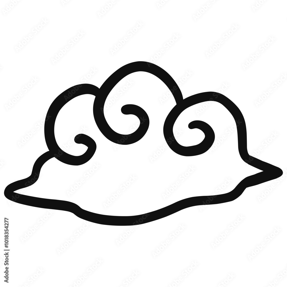 illustration of an hand drawn illustration Cloud illustration of an hand drawn illustration Cloud