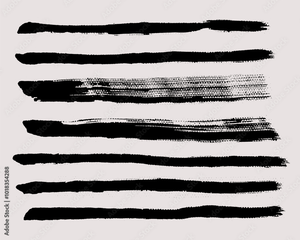 Brush strokes vector. Painted lines collection. Grunge borders set. Brush strokes vector. Painted lines collection. Grunge borders set.