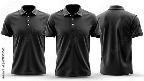 Black polo shirt mockup front side and back view Design your own tshirt Create your own custom polo