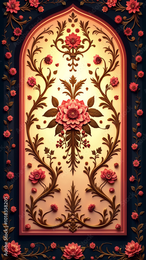 Pattern ornament created by artificial intelligence Pattern ornament created by artificial intelligence