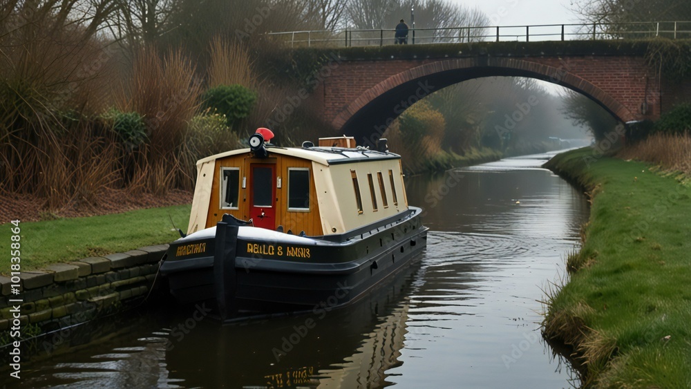 Fototapeta premium canal boat
