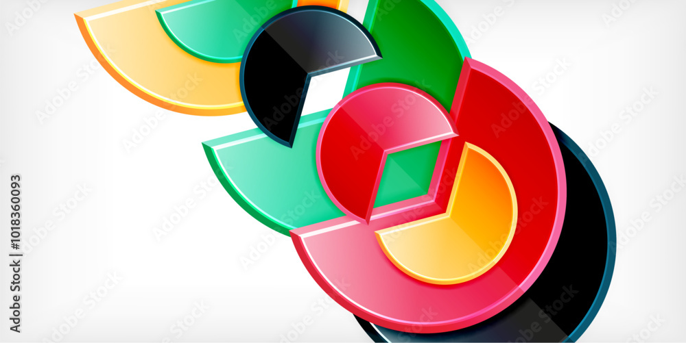 Trendy round shapes with triangular angle design element. Vector Illustration For Wallpaper, Banner, Background, Card, Book Illustration, landing page Trendy round shapes with triangular angle design element. Vector Illustration For Wallpaper, Banner, Background, Card, Book Illustration, landing page