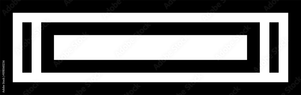 Square line icon. Bold style Square line icon. Bold style