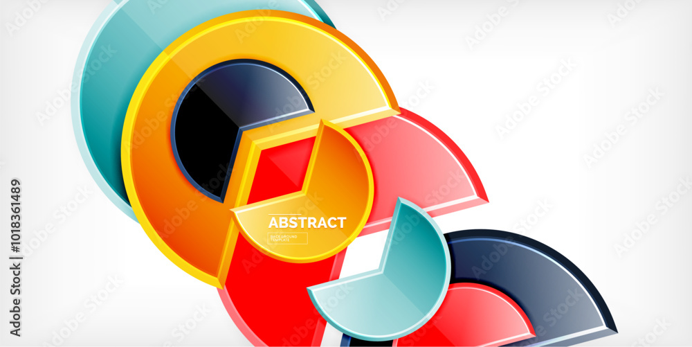 Glass reflective geometric round shapes background. Vector Illustration For Wallpaper, Banner, Background, Card, Book Illustration, landing page Glass reflective geometric round shapes background. Vector Illustration For Wallpaper, Banner, Background, Card, Book Illustration, landing page