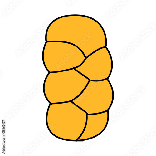 challah bread jewish line icon vector. challah bread jewish sign. isolated symbol illustration