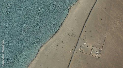 Wallpaper Mural The sandy coast of Qatar in the Persian Gulf Torontodigital.ca